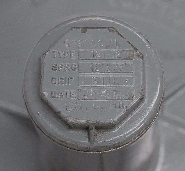 EQUIMETER 121-12 PRESSURE REGULATOR 12112 1 1/2" CONN. SPRG: 12"X28" ORIF: STD