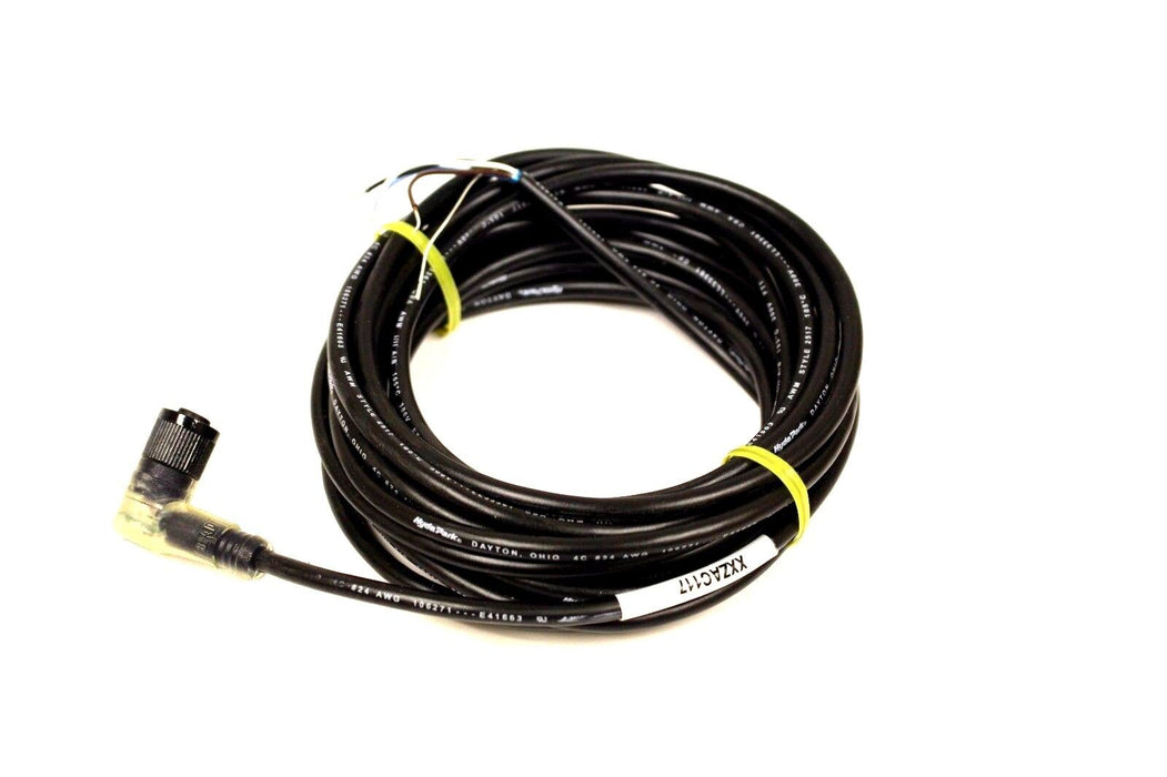 LOT OF 4 NIB TELEMECANIQUE XXZAC117 M12 CABLE 4-PIN W/LEDS 16' RT ANGLE AC-117