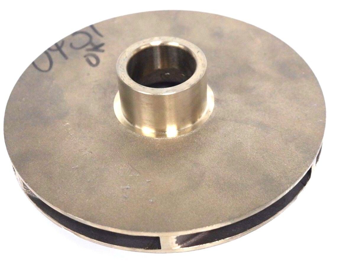 NEW GOULDS PUMP 444R227 VANE IMPELLER 9P1 47775-0431-7.375" BRASS