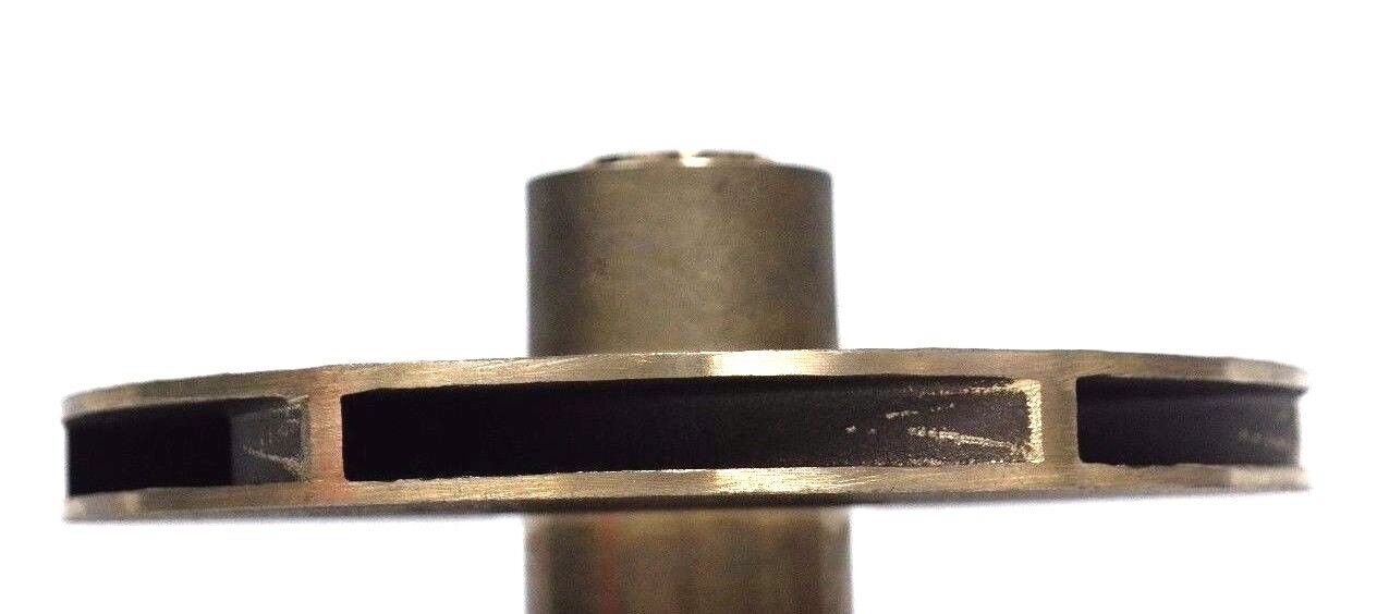 NEW GOULDS PUMP 444R227 VANE IMPELLER 9P1 47775-0431-7.375" BRASS
