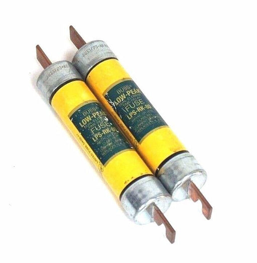 LOT OF 2 COOPER BUSSMANN LPS-RK-80 LOW-PEAK TIME DELAY FUSES CLASS RK1 LPSRK80