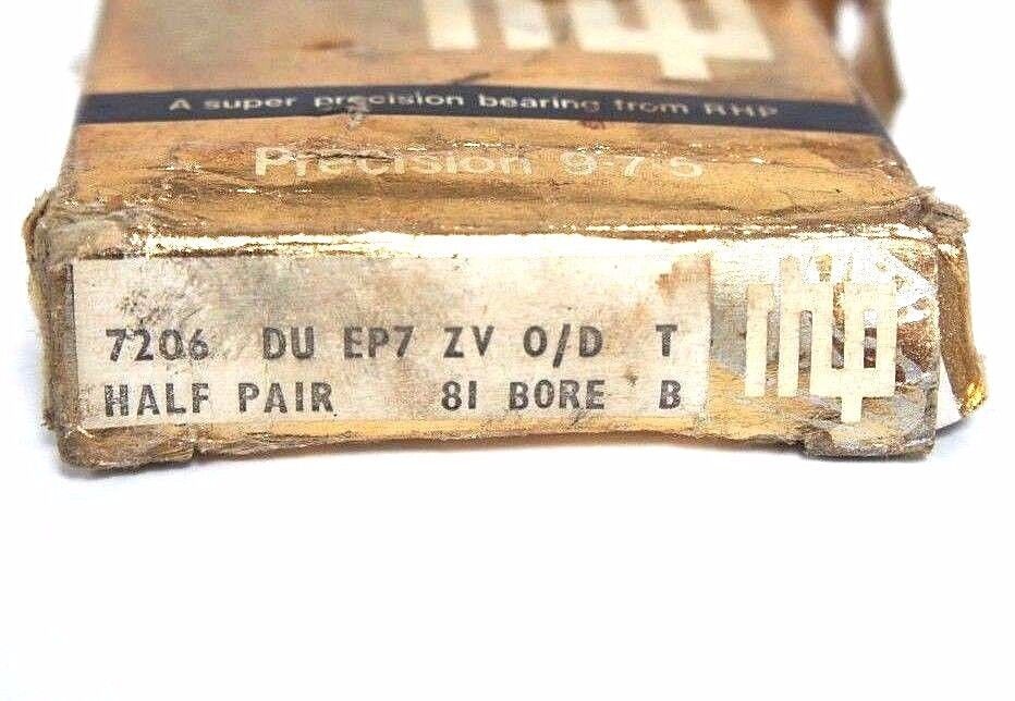 LOT OF 2 NIB RHP 7206 DU EP7 ZV O/D PRECISION BEARINGS 7206DUEP7ZVOD
