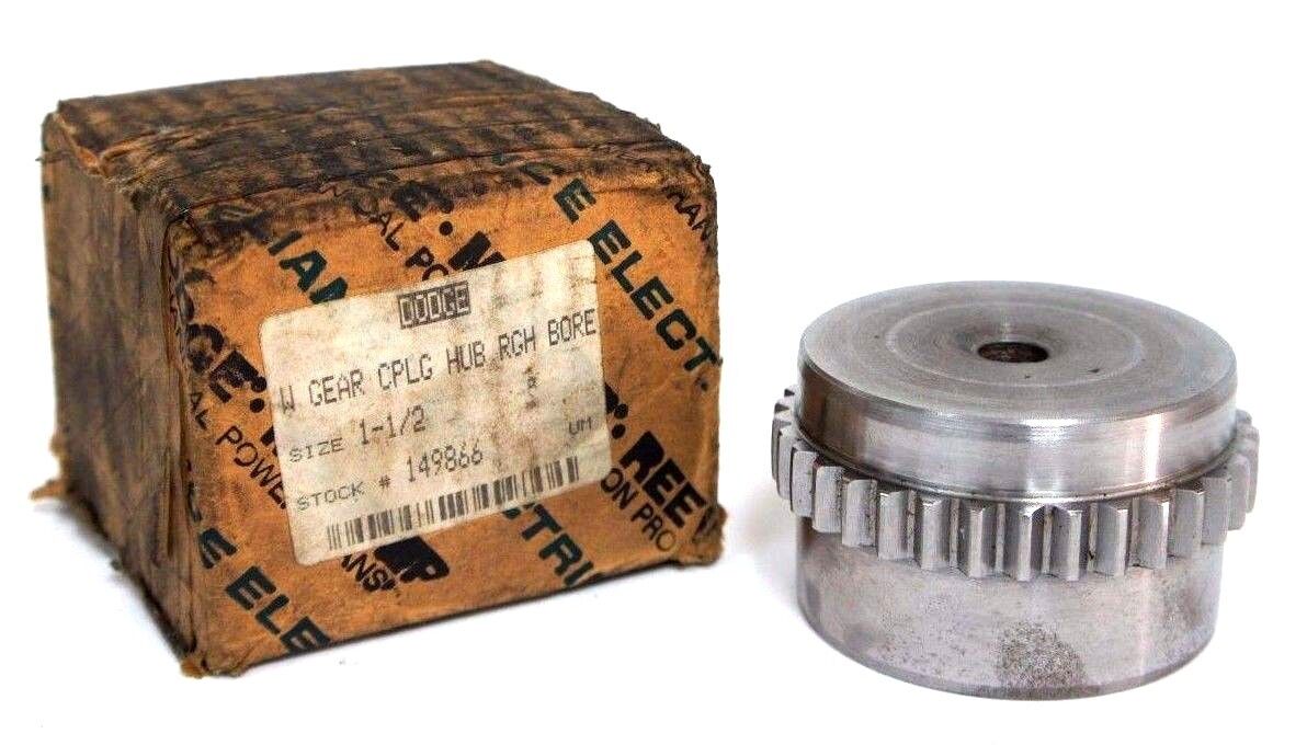 NEW DODGE 149866 GEAR COUPLING ROUGH BORE SIZE 1-1/2"