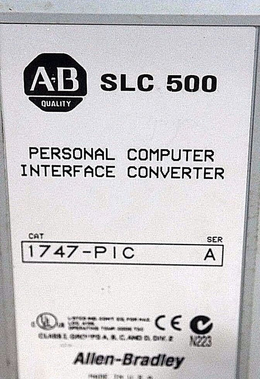 ALLEN BRADLEY 1747-PIC SER A PERSONAL COMPUTER INTERFACE CONVERTER