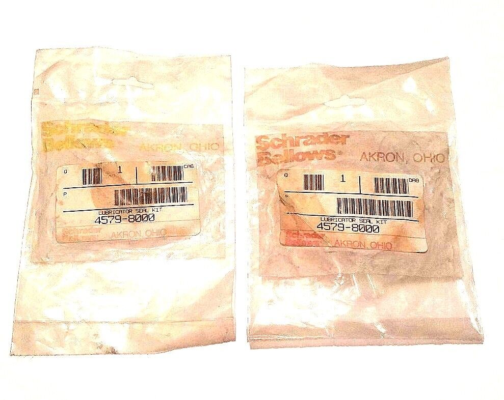 LOT OF 2 NEW SCHRADER BELLOWS 4579-8000 LUBRICATOR SEAL KITS 45798000