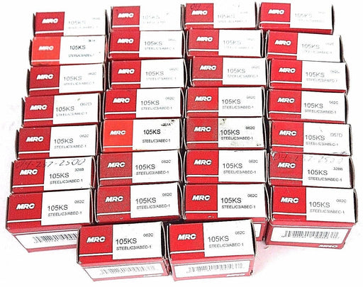 NIB MRC 105KS BALL BEARING STEEL/C3/ABEC-1 - LOT OF 30