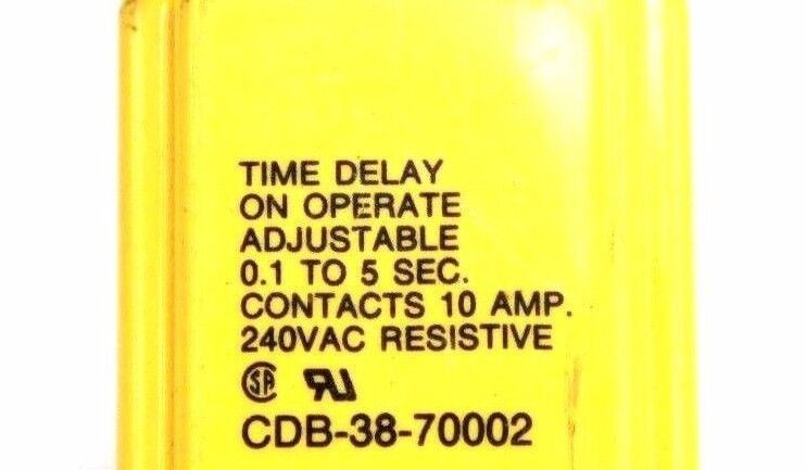POTTER & BRUMFIELD CDB-38-70002 TIME DELAY RELAY 0.1-5.0SEC, 120VAC, CDB3870002