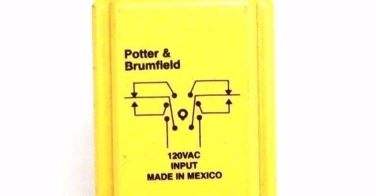 POTTER & BRUMFIELD CDB-38-70002 TIME DELAY RELAY 0.1-5.0SEC, 120VAC, CDB3870002