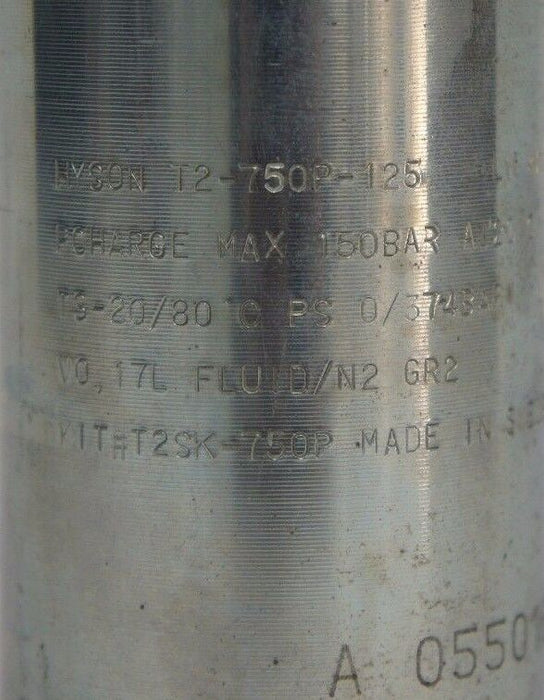 NEW HYSON PRODUCTS T2-750P-125 GAS SPRING T2SK-750P