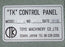 NIB TOYO MACHINERY MODEL: PCP-45 NO. 543 'TK' CONTROL PANEL 543Z6