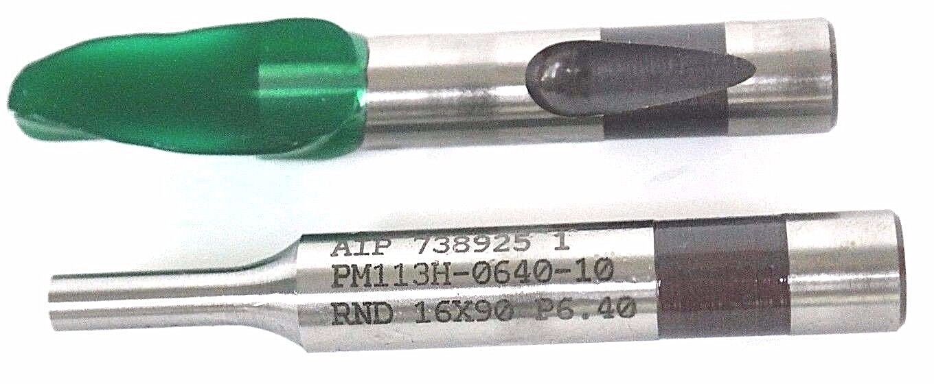 NEW AIP INC 738925 1 PUNCH PM113H-0640-10 RND 16X90 P6.40 - LOT OF 2