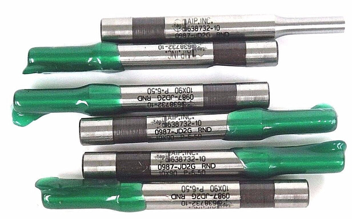 NIB AIP INC. 638732-10 PUNCH 0987-JD2G RND 10X90 P-6.50 H10-RP - LOT OF 6