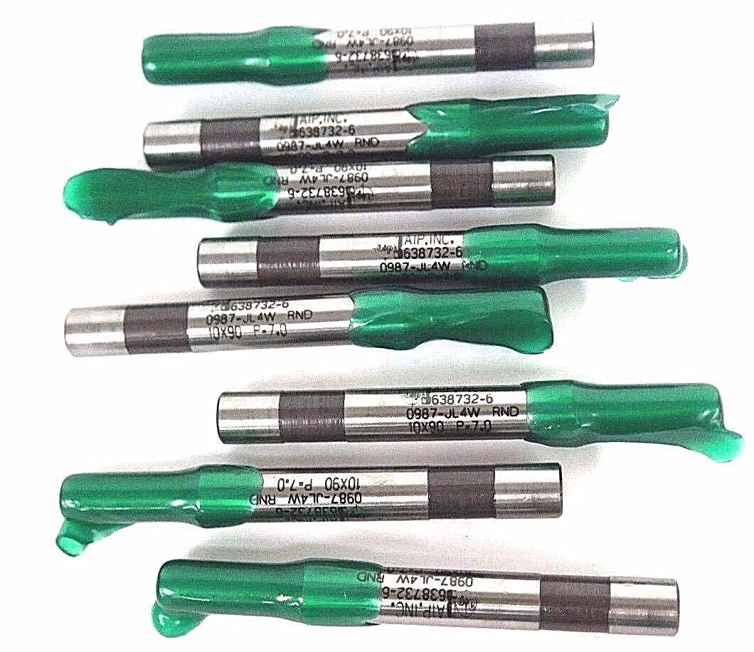 NIB AIP INC. 638732-6 PUNCH 0987-JL4W RND 10X90 P-7.0 H10-RP - LOT OF 8