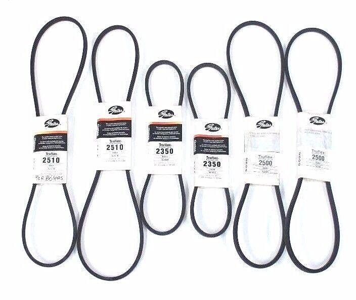 LOT OF 6 NEW GATES TRUFLEX V BELTS 4L510 4L500 4L350