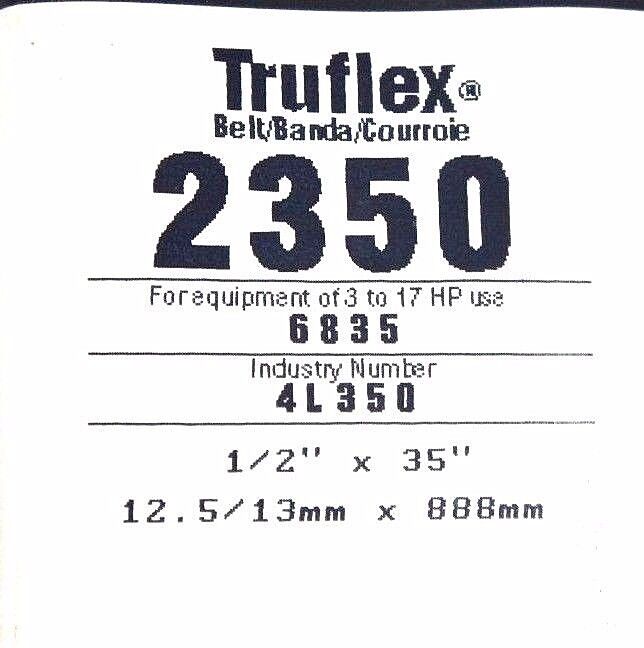 LOT OF 6 NEW GATES TRUFLEX V BELTS 4L510 4L500 4L350