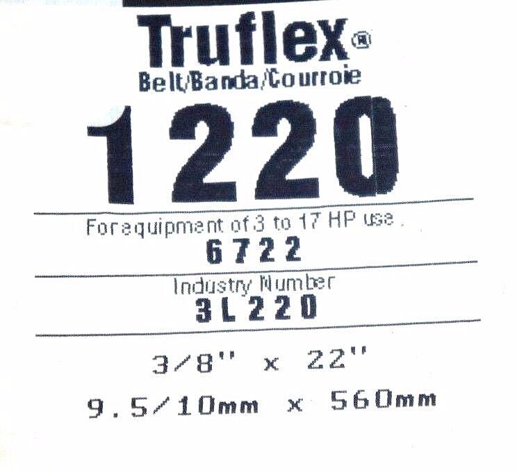 LOT OF 7 NEW GATES TRUFLEX V BELTS 3L230 3L220 3L260