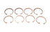 LOT OF 8 NEW KRONES 0-681-94-608-2 SNAP RING RETAINERS 0681946082