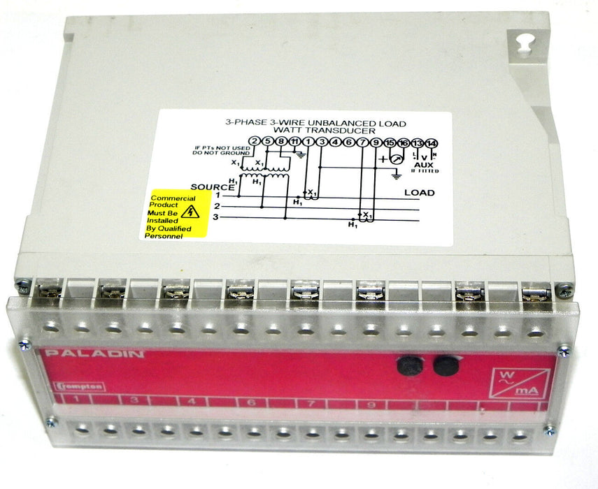 NIB PALADIN CROMPTON 256-TWMU-E9831 TRANSDUCER 480V UNIT  F.S. ADJ. 400W-2000W