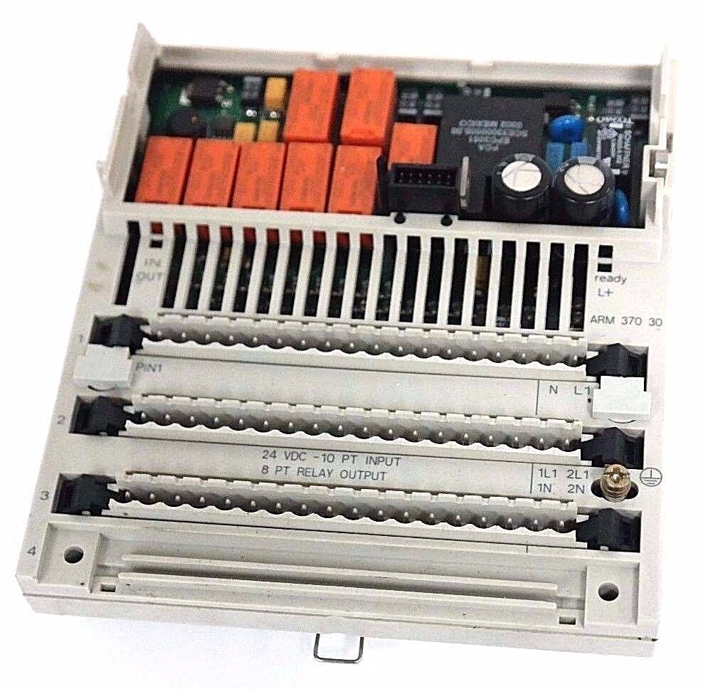 SCHNEIDER ELECTRIC 170ARM37030 I/O BASE, 24VDC, 10IN/8RLY