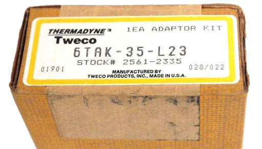 FACTORY SEALED TWECO THERMADYNE 6TAK-35-L23 ADAPTER KIT STOCK# 2561-2335