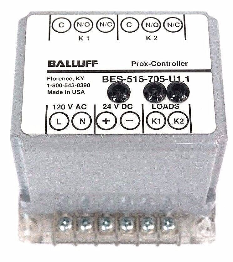 NIB BALLUFF BES-516-705-U1.1 PROXIMITY SWITCH CONTROLLER 120VAC, 24VDC