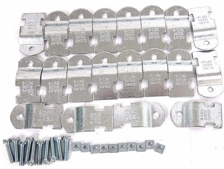NEW B-LINE B2009 3/4" STD PIPE/CONDUIT CLAMP RIGID - PACK OF 10 PAIR