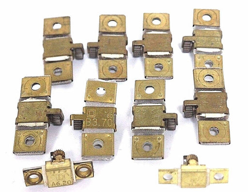 LOT OF 10 SQUARE D HEATER ELEMENTS B2.65, B1.45, B3.70, A6.20, A4.32