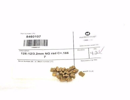 BAG OF 17 NEW MARKEM IMAJE 8460107 PRINTING TYPE 125: 12/3.2MM NG RAD C= 0.166