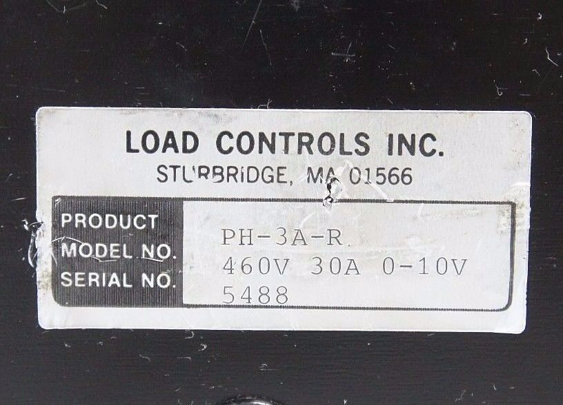 LOAD CONTROLS INC PH-3A-R POWER CELL 460V 30A 0-10V PH3AR