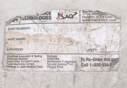 NIB MAG MAINTENANCE TECHNOLOGIES H221010-3003 SEAL KIT