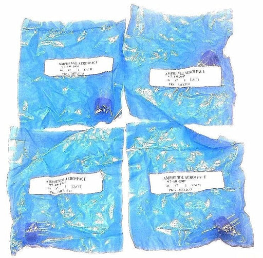 LOT OF 2 NEW AMPHENOL 97-18-29P CIRCULAR CONNECTORS 971829P