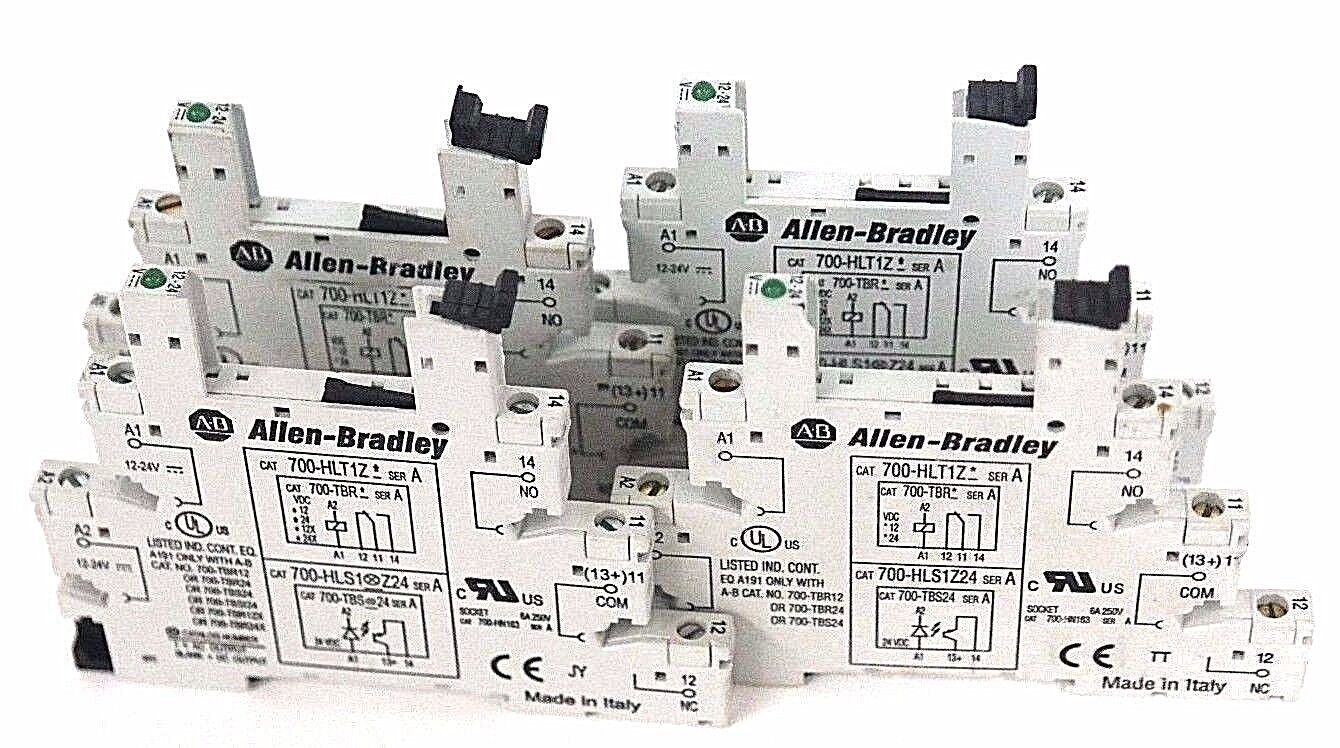 LOT OF 4 NEW ALLEN BRADLEY 700-HLT1Z TERMINAL BLOCKS SER. A, 700HLT1Z