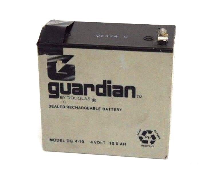 GUARDIAN BY DOUGLAS MODEL: DG 410 SEALED RECHARGEABLE BATTERY 4VOLT 10.0AH
