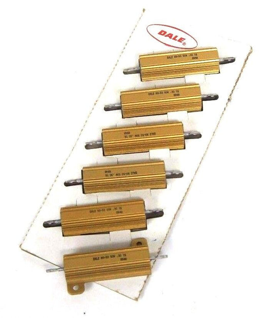LOT OF 6 NEW DALE RESISTORS NH-50 50W .3 OHMS 1% 8948