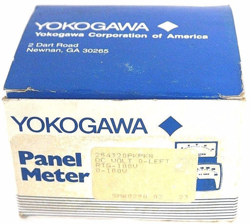 NIB YOKOGAWA 254320PKPK8 PANEL METER RTG-100V, 0-100V