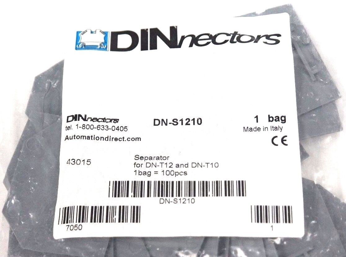 NIB DINNECTORS DN-S1210 SEPARATOR FOR DN-T12 AND DNT10 - LOT OF 27