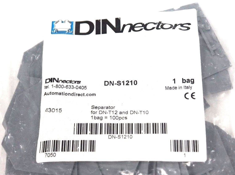 NIB DINNECTORS DN-S1210 SEPARATOR FOR DN-T12 AND DNT10 - LOT OF 27