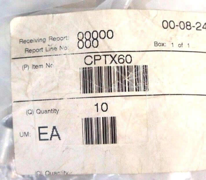 LOT OF 10 NEW CAMBRIDGE COMPONENTS CPTX60 CONNECTORS