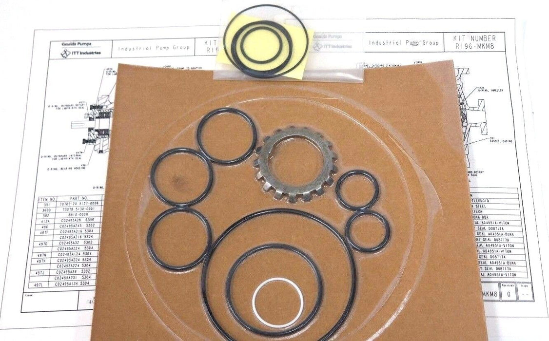 NIB GOULDS PUMPS R196-MKM8 MAINTENANCE SEAL KIT MT R196MKM8