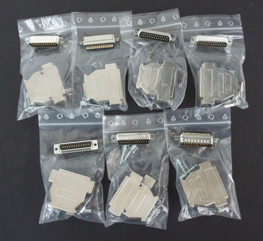 LOT OF 7 NEW TYCO AMP 25-PIN INPUT / OUTPUT CONNECTOR ASSEMBLIES
