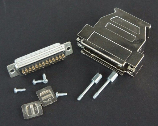 LOT OF 7 NEW TYCO AMP 25-PIN INPUT / OUTPUT CONNECTOR ASSEMBLIES