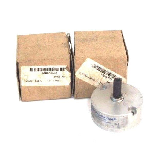 LOT OF 2 NIB FABCO C-121-0-MR PNEUMATIC PANCAKE CYLINDERS C1210MR