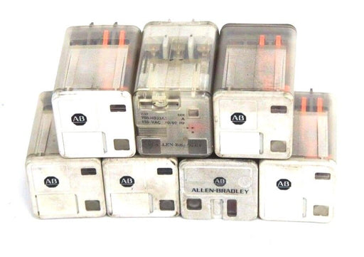 LOT OF 7 ALLEN BRADLEY RELAYS 700-HB33A1, 700-HB33Z24, 700-HB32A1, 700-HAX2A2
