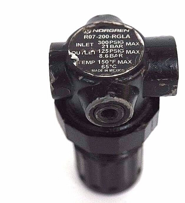 NORGREN R07-200-RGLA REGULATOR 1/4" PORT R07200RGLA