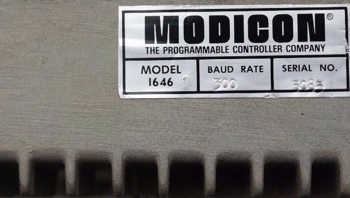 MODICON 1646-1 MODULE COMPUTER INTERFACE 16461 BAUD RATE 300