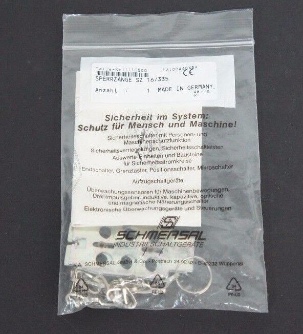 NEW SCHMERSAL 1110500 SPERRZANG SZ 16/335