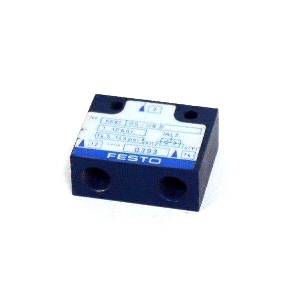 NEW FESTO 6681 0S-1/8 B VALVE 66810S1/8B, 1...0 BAR, 14.5...145 PSI