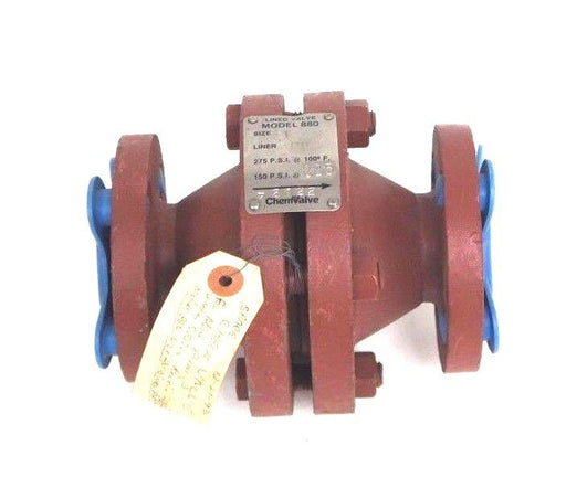 NEW LINED VALVE 880 SIZE 1" CHEMVALVE 72122