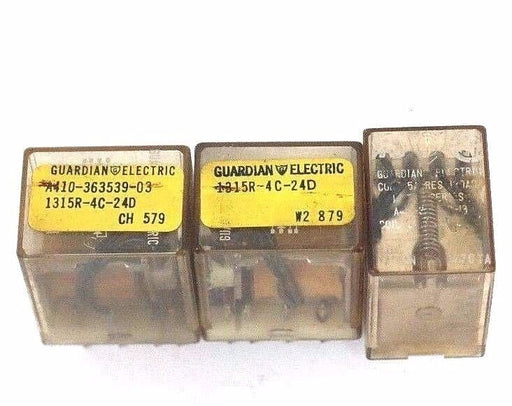 LOT OF 3 GUARDIAN ELECTRIC A410-363539-03 1315-R-4C-24D RELAY