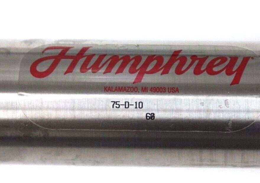 NEW HUMPHREY 75-D-10 STAINLESS STEEL AIR CYLINDER 75D10